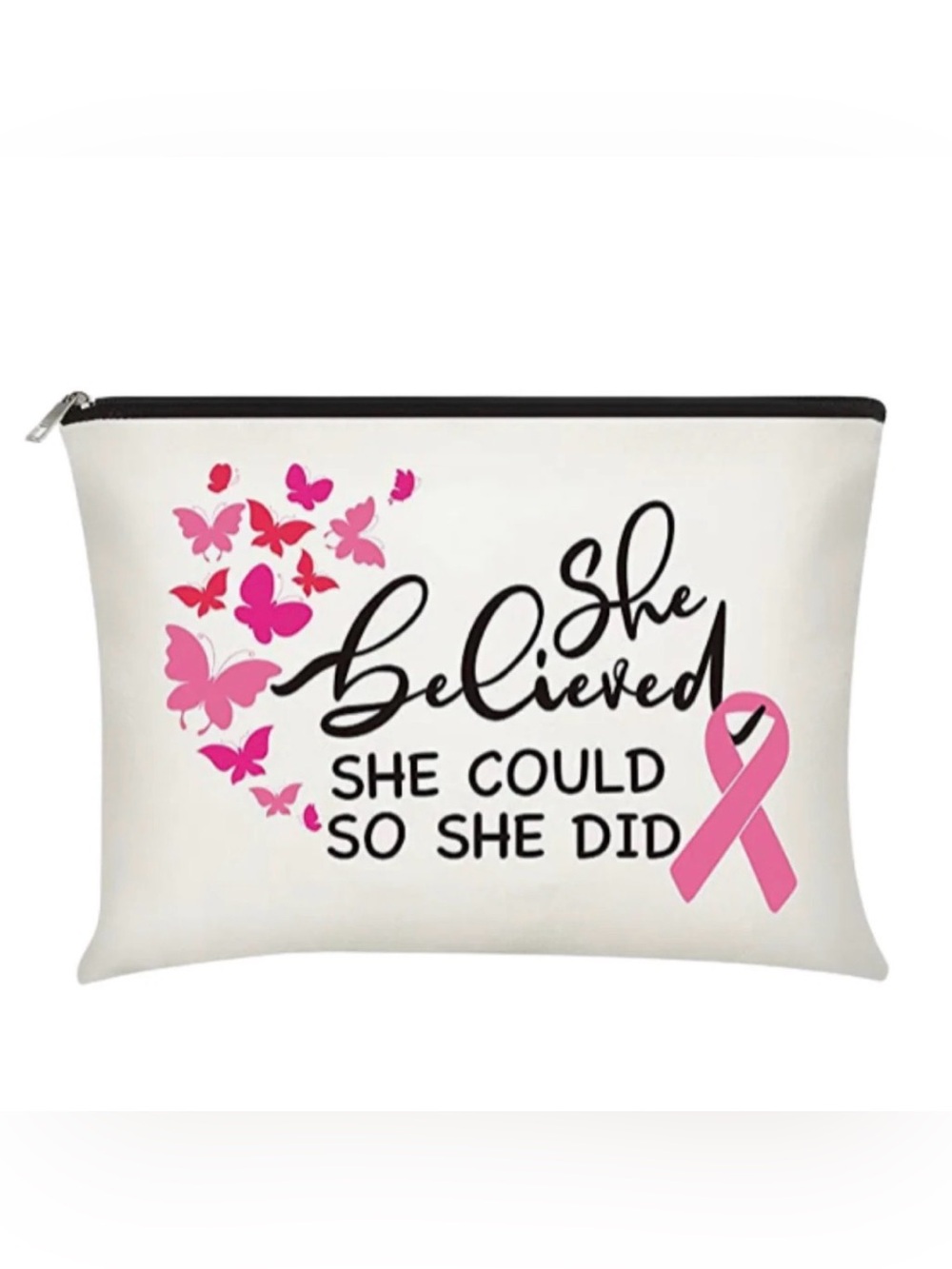 BUY NOW - Breast Cancer Awareness “She Believed” Canvas Bag